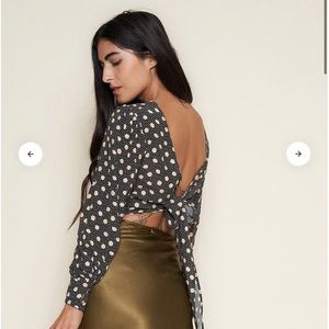 NWT Whimsy and Row Lauren Top in Polka Dot | Sz S